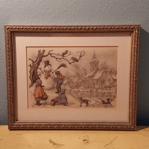 Framed Anton Pieck print - Picture 1 of 4